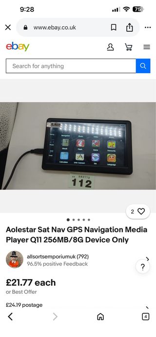 Aolestar Sat Nav GPS 256MB+8GB