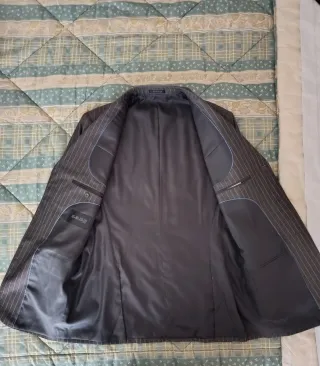 Abito gessato uomo taglia 52