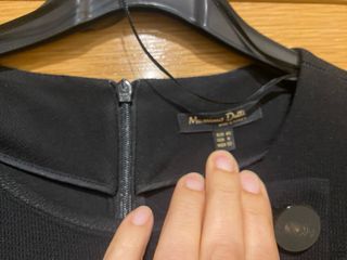 Vestido Massimo Dutti negro talla 40