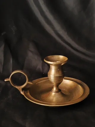 Palmatoria de bronce antigua