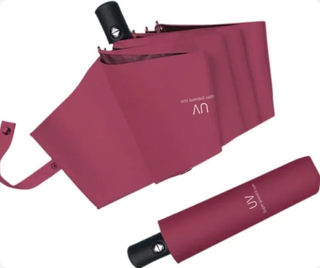 Paraguas Plegable Automático Rojo