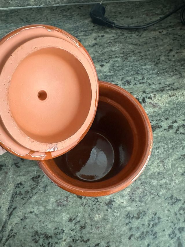 Zuccheriera vintage in terracotta