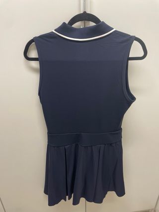 Abito polo da tennis Uniqlo blu senza maniche