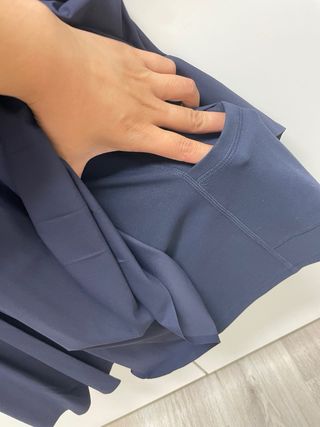 Abito polo da tennis Uniqlo blu senza maniche