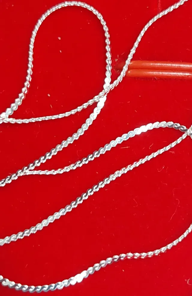 Cadena de 40cm y Cruz de Plata de Ley 