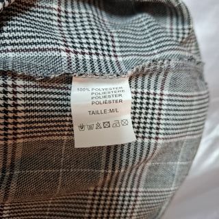 Blusa Príncipe de Gales con detalle lateral