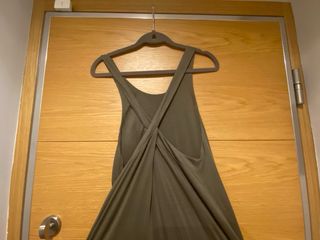 Vestido Massimo Dutti verde militar Talla M