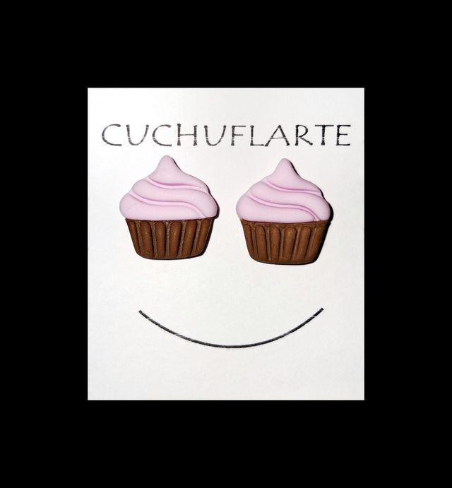Pendientes Fimo Pastel Cupcakes