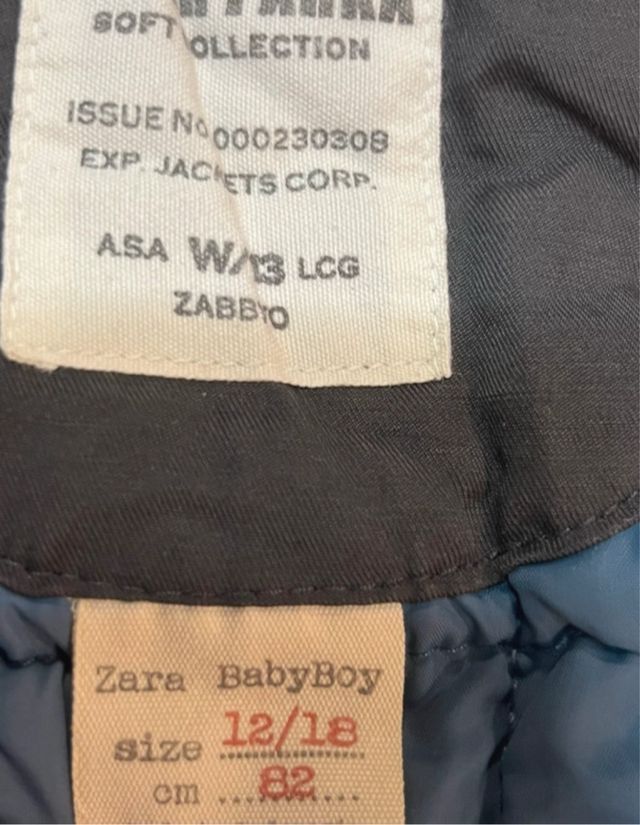 Chaqueta Zara Kids 12/18 meses