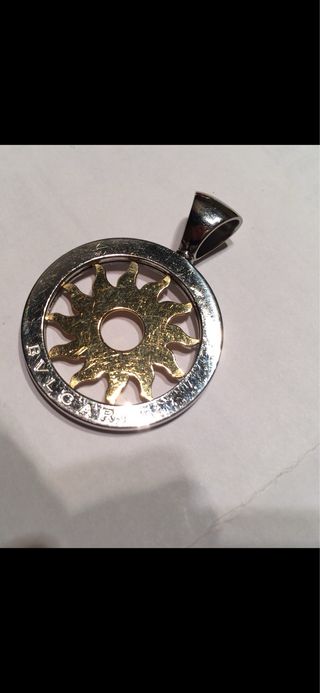 Colgante Sol Bulgari Oro y Plata