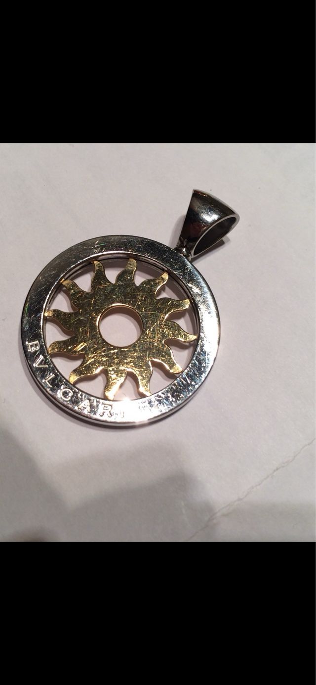 Colgante Sol Bulgari Oro y Plata