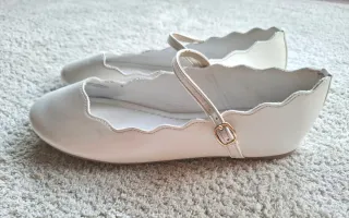 Manoletinas blancas talla 36