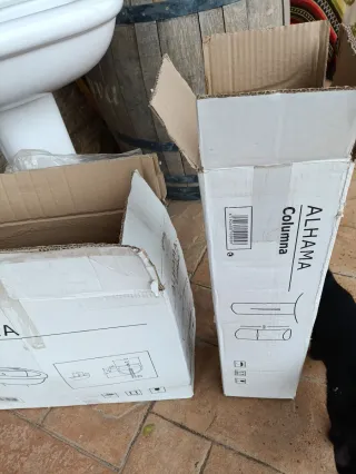 Lavabo de pedestal blanco porcelana