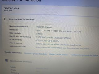 Dell Vostro Core I5 2,7GHz +8GB+ 240GB NEGOCIABLE