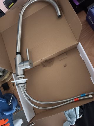 Miscelatore rubinetto cucina in metallo