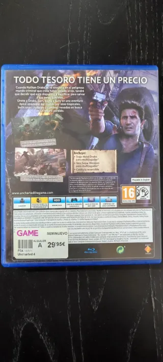 Uncharted 4: El Desenlace del Ladrón PS4
