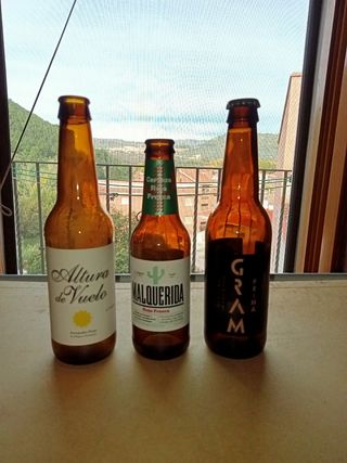 Lotto di 12 diverse bottiglie di birra