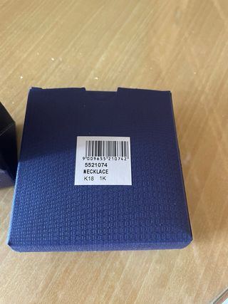 Collar Swarovski Cisne Azul y Plateado