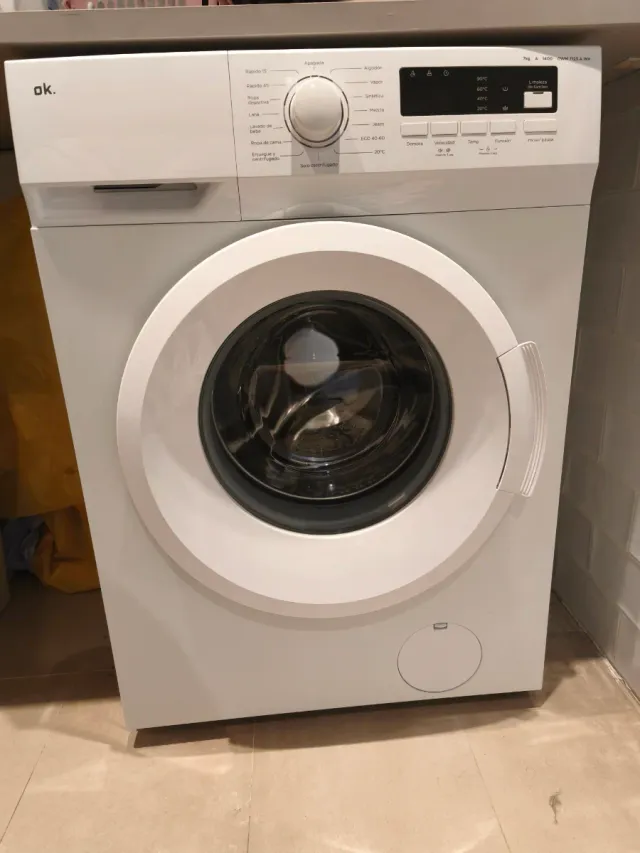 Lavadora OK. 7 kg y 1400 rpm
