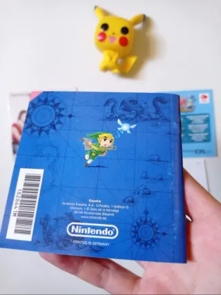 Zelda Phantom Manuales y tarjeta física originales