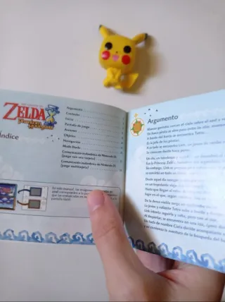 Zelda Phantom Manuales y tarjeta física originales