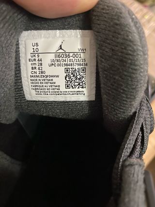 Zapatillas Jordan Negras Talla 44