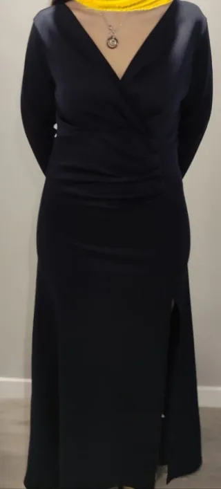 Abito da festa invernale premaman nero