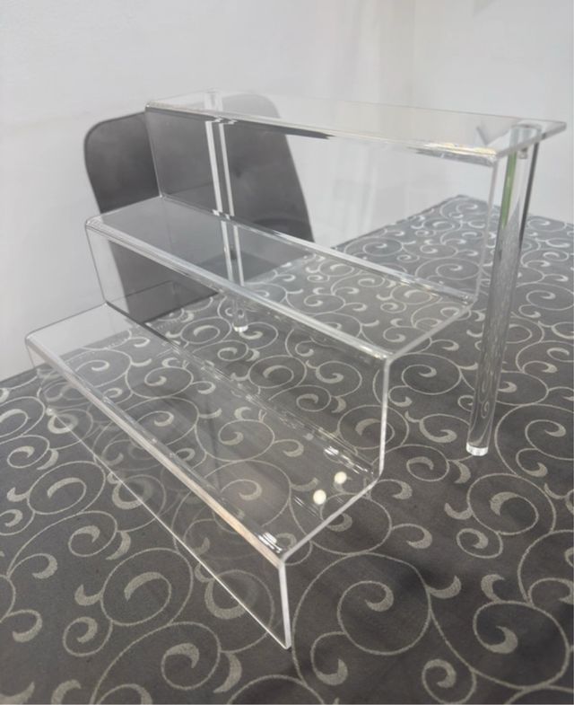 Expositor Escada Acrílico 3 Níveis