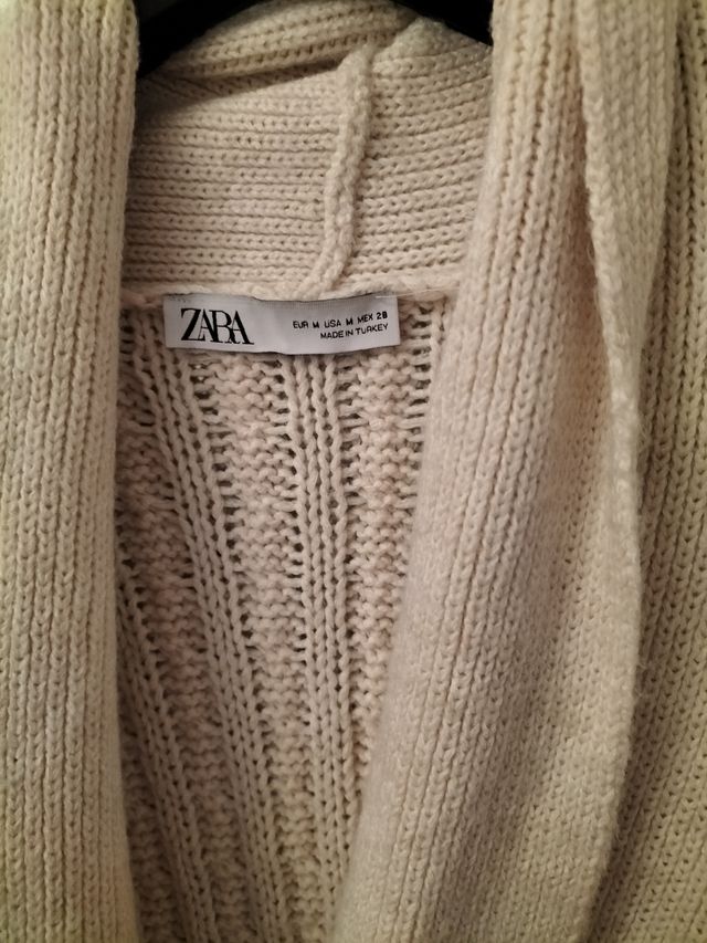 Cappotto in maglia Zara Beige Taglia M