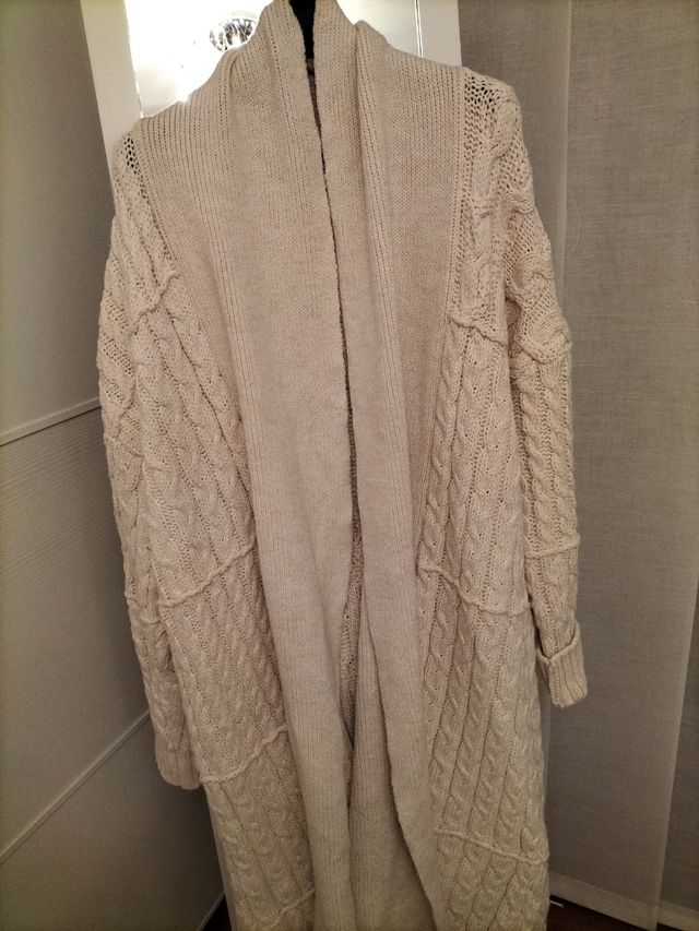 Cappotto in maglia Zara Beige Taglia M