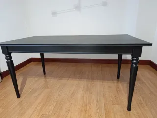 Mesa extensible de comedor negra IKEA INGATORP