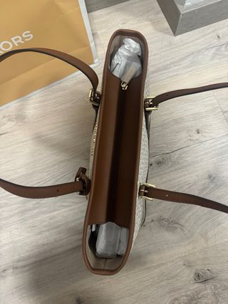 Borsa Michael Kors Tote beige e marrone