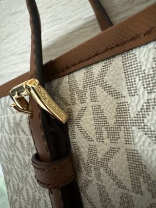 Borsa Michael Kors Tote beige e marrone