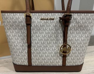 Borsa Michael Kors Tote beige e marrone
