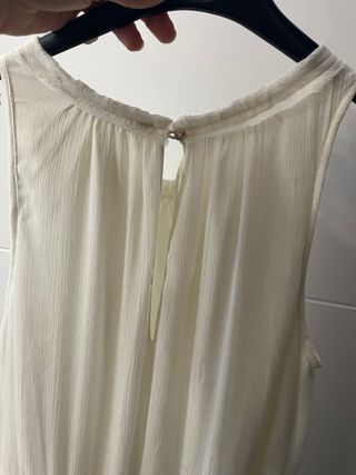 Vestido Zara blanco con forroT.M