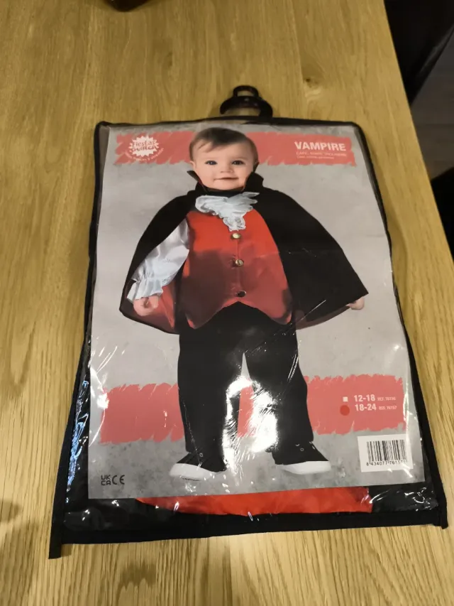 Disfraz Bebé Vampiro Talla 12-18 Meses