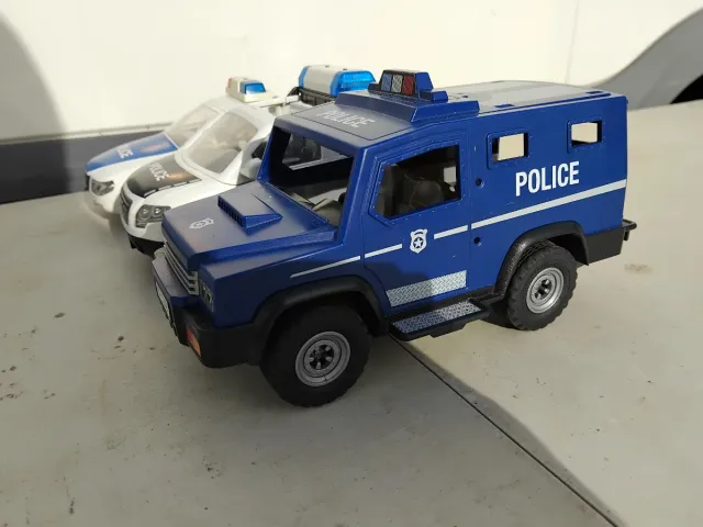 Coches Policía Playmobil (3 uds)