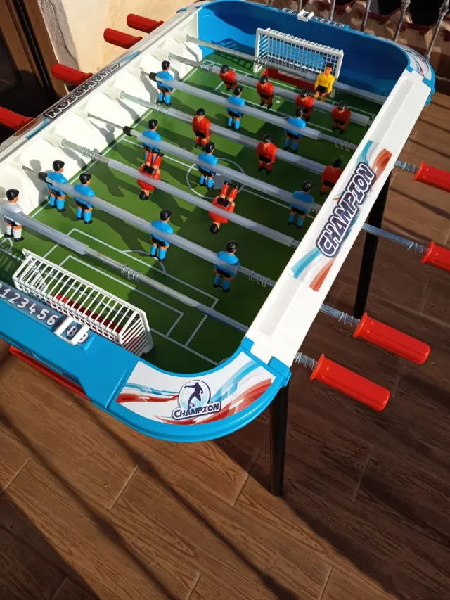 Futbolín Champion Azul y Blanco