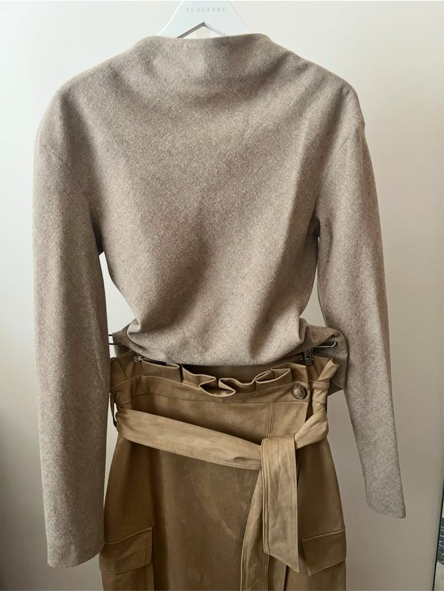 Zara Jersey Lana Beige Talla XS