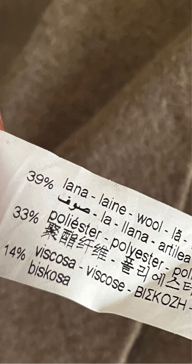 Zara Jersey Lana Beige Talla XS