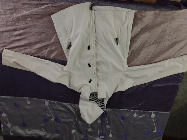 Chubasquero blanco Baleta Talla 12