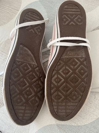 Converse All Star Beige/Blancas Talla X