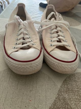 Converse All Star Beige/Blancas Talla X