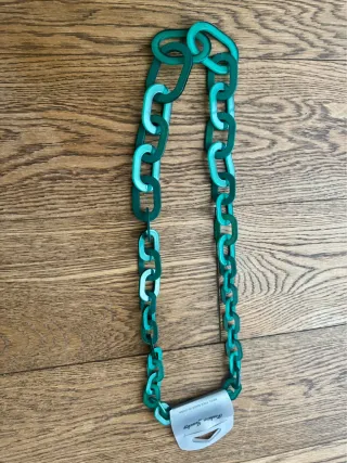 Collana catena maglie lunghe verde