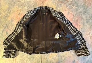 Blazer Zara Blanco y Negro