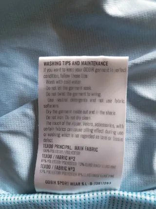 Maillot Ciclismo Gobik Azul Talla M