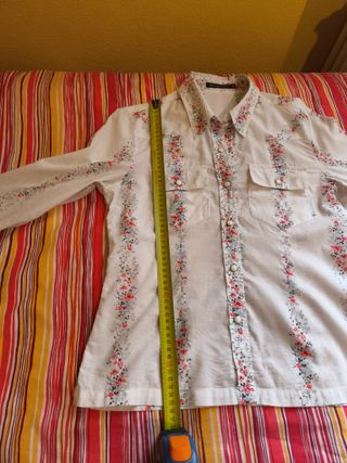 Camicia donna fantasia floreale taglia M