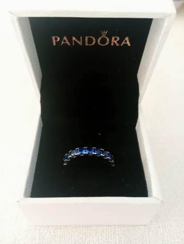 Anillo de plata Pandora Eternity Azul