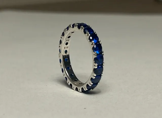 Anillo de plata Pandora Eternity Azul