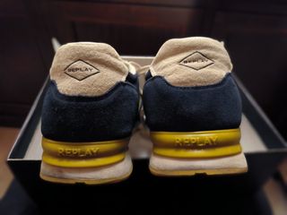 Scarpe Replay Uomo Tg 46 Blu/Beige